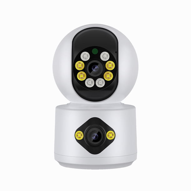 Pisexur Electrónica para Hombres Cámara de Vigilancia Interior Inteligente de 4MP con Doble Lente HD 360° Teléfono Móvil con Monitoreo Remoto WiFi Intercomunicador Bidireccional Visión Nocturna 1080P