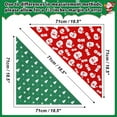 thumbnail image 4 of Christmas Dog Bandanas, 2PCS Santa Claus and Christmas Tree Double-Layer Dog Scarf for Small Dogs and Large Cats, Funny Christmas Dog Costumes for Holiday, Photo Prop, Parties (S, Red & Green), 4 of 5