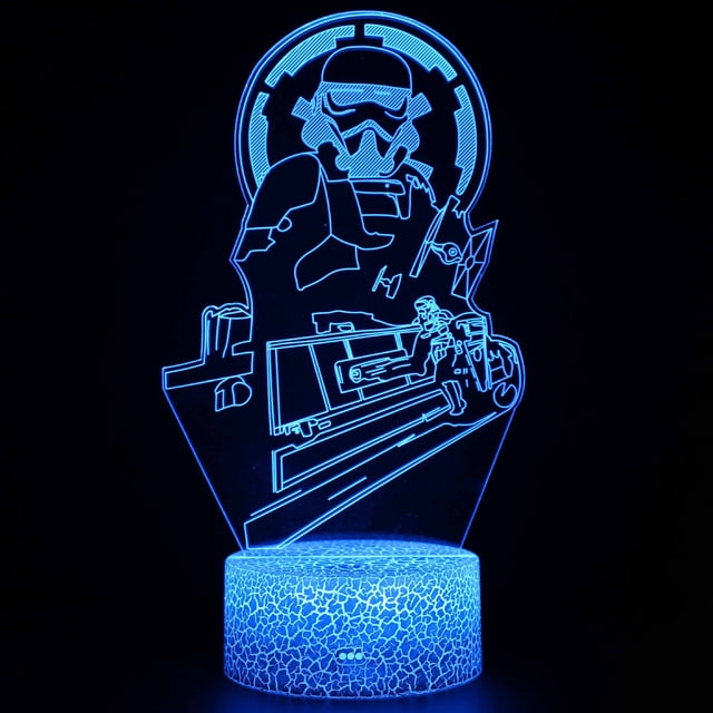 Luz nocturna LED 3D Storms Troops Imperials Stormtroopers
