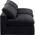 thumbnail image 5 of Meridian Furniture Comfy Black Velvet 2-Pc. Modular Sofa, 5 of 10