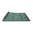 thumbnail image 2 of Ahgly Company Indoor Round Southwestern Light Blue Country Area Rugs, 6' Round, 2 of 4