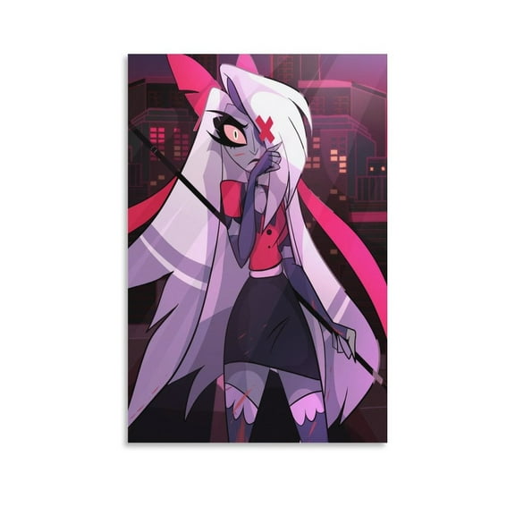 Anime Hazbin Hotel Poster Vaggie Posters Wall Art Painting Canvas Gift Living Room Prints Bedroom Decor Poster Artworks 12x18inch(30x45cm)