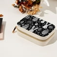 thumbnail image 7 of Black White Easter Velvet Portable Earring Holder with Removable Compartment - Gift-Worthy Jewelry Stand and Travel Organizer with Necklace Holder, 7 of 7