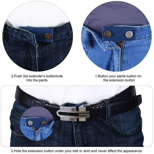 Extensions de ceinture élastiques réglables pour pantalons