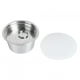 thumbnail image 2 of Cápsula de café reutilizable y recargable de acero inoxidable, apta para cafetera Dolce Gusto, color blanco., 2 of 14