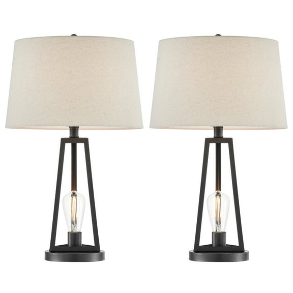 Lite Source - Galini - 2 Light Table Lamp with Night Light (Pack of 2)-24.5