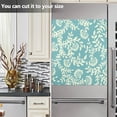 thumbnail image 5 of Vintage Floral Blue Dishwasher Magnet Cover, Wash Machine Magnectic Sticker Refrigerator Cover Decorative 23x26inch, 5 of 6