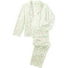 Women's Plus 3 Piece Pastel Snowflake Fleece Pajama Set