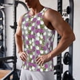 thumbnail image 5 of Pofeuu Rose Flowers Print Men's Workout Tank Tops Sleeveless Muscle Gym Shirt Quick Dry-Large, 5 of 7