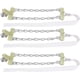 thumbnail image 2 of Juego de 3 cadenas antideslizantes de acero para una conducción segura en invierno, cadenas de tracción para nieve de tamaño mediano para automóviles, SUV y camiones, 2 of 5
