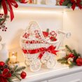thumbnail image 3 of Wicker Stroller Basket, Doll Carriage Candy Basket, Candy Storage Party Decor, Multi Functional Storage Basket Cute Rural Decor For Weddings Party Festivals, for Candies, Fruits, and Flowers, 3 of 5