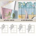 thumbnail image 5 of Easter Swag Valances for Windows 2 Pack, Kitchen Window Curtains 36 Inch Length, Spring Bunny Eggs Flowers Colorful Wooden Grain Privacy Swag Curtains for Living Room/Bathroom with Rod Pocket 36"x36", 5 of 8