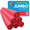 Red, variant on Oodles of Noodles Jumbo Pool Noodles - 6 Pack - Approx. 55 inch x 3.5 inch Hollow Core Pool Noodles Foam Tube (Red)