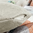 thumbnail image 5 of Home Soft Things Faux Fur Throw Pillow Cover 4 Piece Set-Feather Gray - 20" x 20", 5 of 9