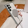 thumbnail image 5 of S25 Ultra Magnetic Clear Case with Camera Protector Film, Thin Shockproof Cover, Wireless Charging Compatible, Anti-Scratch, Matte Grip, 5 of 7