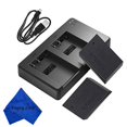 thumbnail image 2 of PZ 2-Pack LP-E17 Replacement Battery and Dual USB Charger for Canon Rebel SL2, T6i, T6s, T7i, EOS M3, M5, M6, EOS 200D, 77D, 750D, 760D, 800D, 8000D, KISS X8i, Digital SLR Cameras, 2 of 2