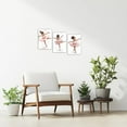 thumbnail image 3 of Hieng 3 Pieces Ballet Black Girl Canvas Wall Art African Americans Pictures Pink Ballet Dancer Poster Prints for Dance Room Decor Unframed, 3 of 6