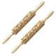 thumbnail image 2 of Pasadores de madera para hornear alces Impresas Esculturas Galletas Panadería de madera Utensilios de cocción de madera Pastelería Cocina Essentials 2 Pack Inevent HA011526-00, 2 of 7