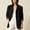 Black Coats for Women, variant on CYMMPU Women’s Lapel Single‑Breasted Suede Blazer Jacket, Button Front Flap Pockets Long Sleeve Loose Fit Outerwear Yellow M