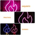 thumbnail image 3 of Lámpara de neón LED para ambiente de fiesta, lámpara de neón con forma de llama, decoración colgante para bar, 3 of 5