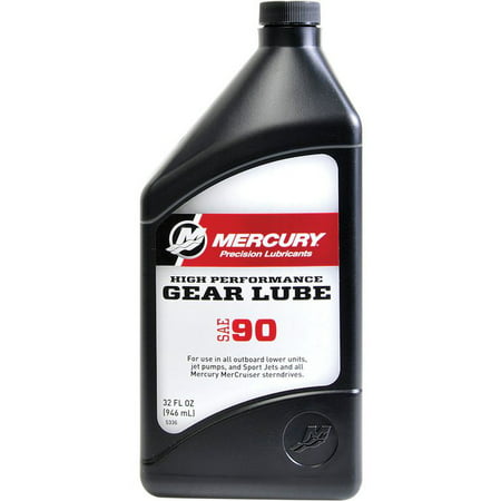 oem mercury marine sae 90 high performance gear lube, 1 quart