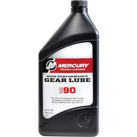 90 Gear Lube - oem mercury marine sae 90 high performance gear lube, 1 quart 92-858064k01