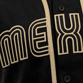 thumbnail image 5 of Casaca Jersey Béisbol México Bordado Colores Verde Negro Rojo Diseño Clásico Botones Cuello Redondo, 5 of 5