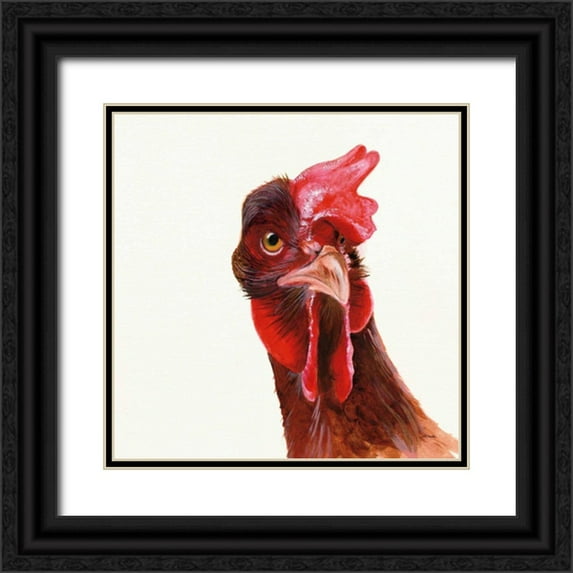 Ducklow, Patsy 26x26 Black Ornate Wood Framed with Double Matting Museum Art Print Titled - Holly Crop