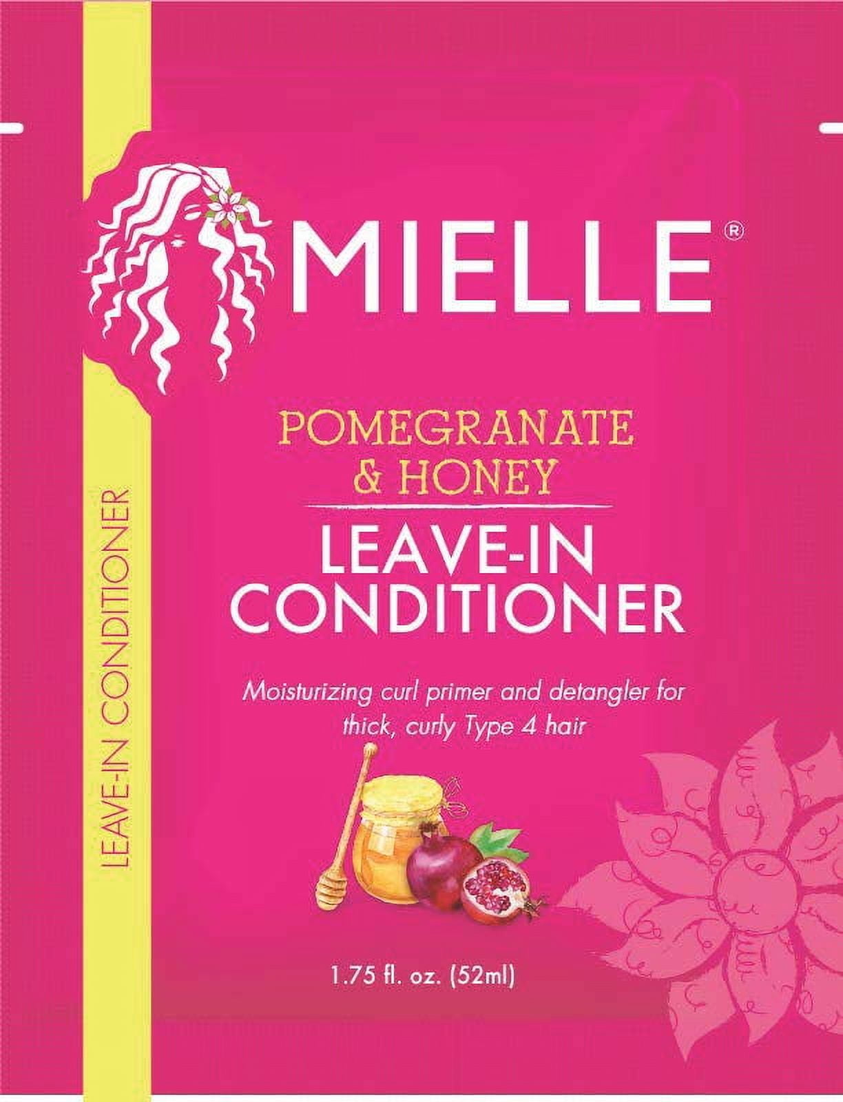 (6 pack) Mielle Pomegranate & Honey Leave-In Conditioner Packet, 1.75 oz, Frizz Control, All Hair, Squeeze