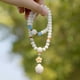 thumbnail image 5 of Pulsera de cuentas de meditación de oración, pulsera de cuentas de oración budista para hombres y mujeres, pulsera de cuentas de madera, 5 of 5