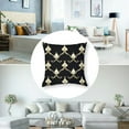 thumbnail image 5 of French Throw Pillow Cushion Cover, Pattern of Fleur de Lis Illustration Baroque Inspired Print, Decorative Square Accent Pillow Case,, 5 of 7