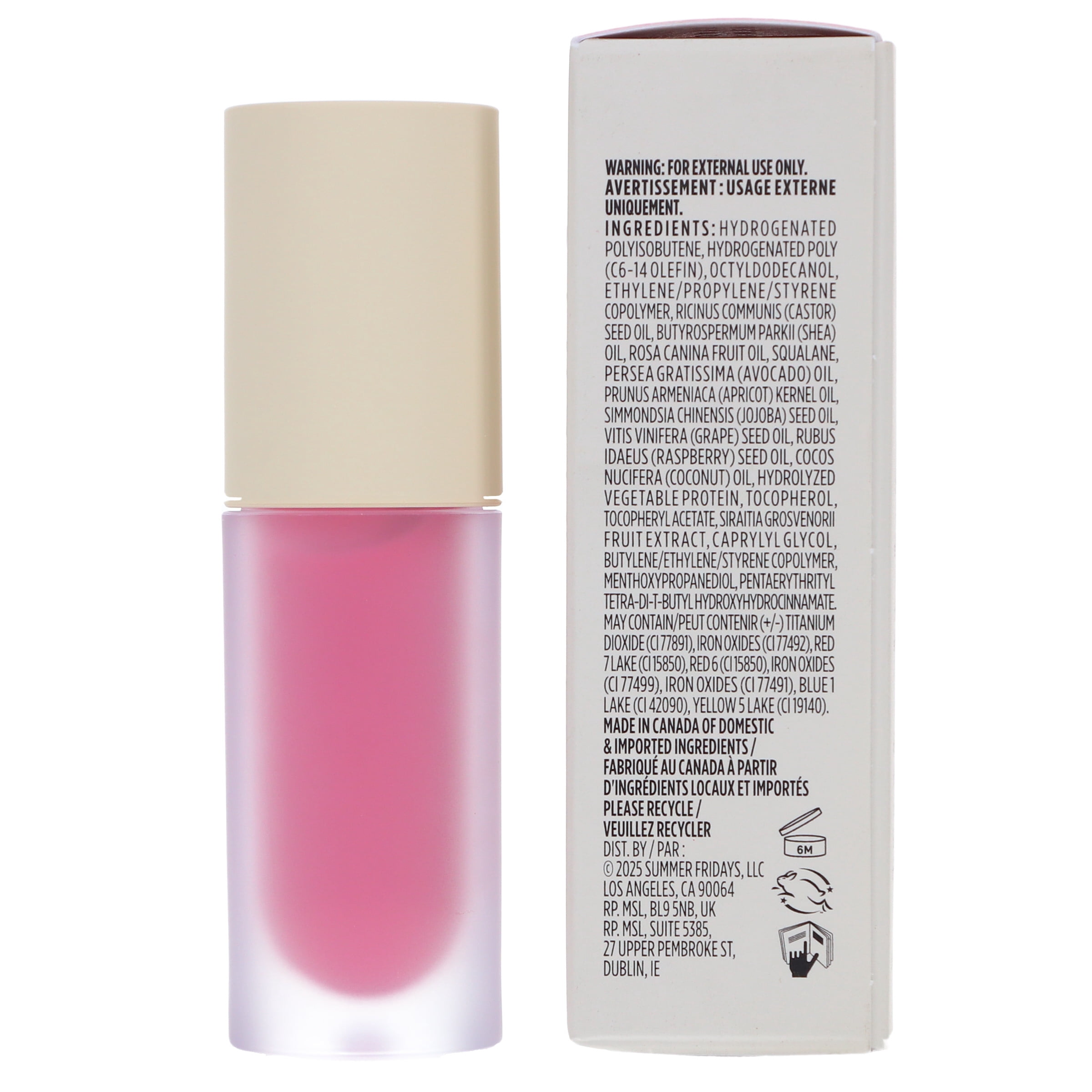 Summer Fridays Dream Lip Oil Rose Bud 0.15 oz