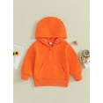thumbnail image 2 of Toddler Baby Girl Boy Casual Sweatshirt Long Sleeve Solid Color Hoodie Pullover, 2 of 8