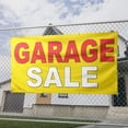 thumbnail image 2 of Garage Sale Banner 13 oz Heavy Duty Vinyl Garage Sale Sign Garage Offer Banner Retail Store Home Shop Business Sign - Outdoor & Indoor - Single-Sided with Metal Grommets (2x5 ft, Ye & Re & Wh), 2 of 6