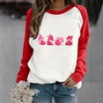 thumbnail image 2 of VBARHMQRT Chandail en Molleton Noir à Col Rond pour Femmes Imprimé Amusant de la Saint-Valentin Manches Raglan Col Rond Sans Capuche Décontracté Chandail à Capuchon Top 11, 2 of 6