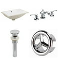 thumbnail image 1 of American Imaginations AI-26061 20,75 in. Évier Sous-Monté Rectangle CUPC Mis en Blanc - Chrome Hardware, 1 of 1
