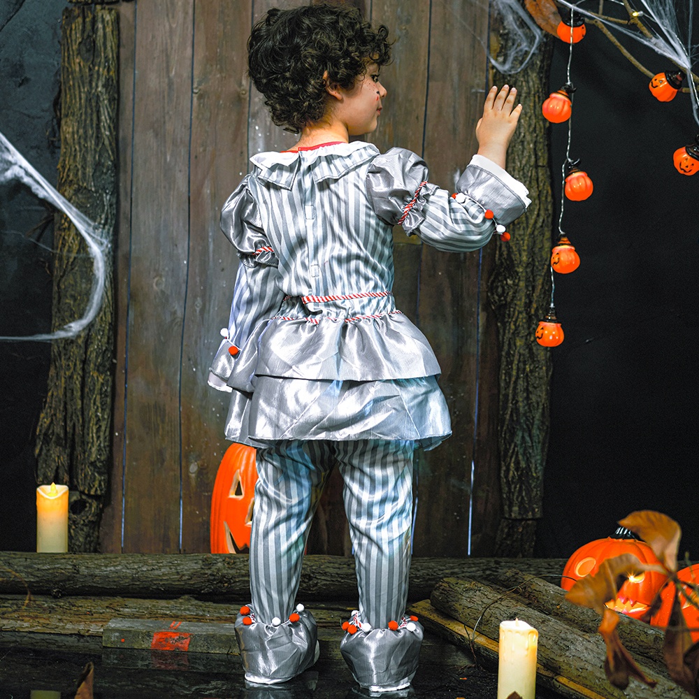IKALI Kids Clown Costume Jumpsuit photo 2