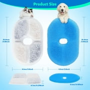 BEBANG Pet Water Fountain Filters, 8 Pack Replacement Filters, for Dods Cats Birds