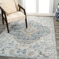 thumbnail image 4 of JONATHAN Y  Brandy Bohemian Medallion Low-Pile Machine-Washable Cream/Terra Area Rug 3 X 5 - Cream/Blue/Terra, 4 of 5