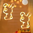 thumbnail image 4 of WEGFTDUOP Easter Bunny LED Suction Cup Hanging Light - Multicolor Indoor Window Decor for Festive Home Parties, 4 of 6