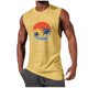 thumbnail image 1 of Hombres Casual Moda Impresión Suéter Cuello Redondo Deportes Tanque sin Mangas para Al Aire Libre Casual Diario, 1 of 5