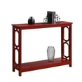 thumbnail image 3 of Convenience Concepts Omega Console Table in Cranberry Red Wood Finish, 3 of 6