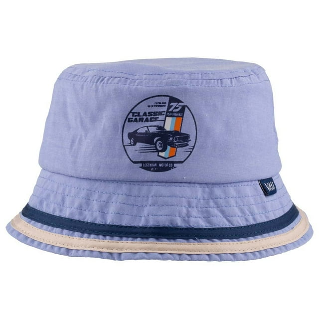 Garage Classic Cartoon Car -Kids Fedora Hat 4-8 Years (Blue)