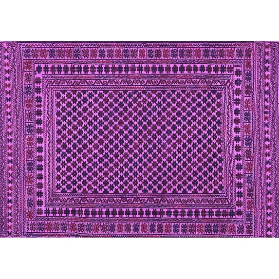 Ahgly Company Indoor Rectangle Southwestern Purple Country Area Rugs, 4' x 6'