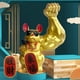 thumbnail image 3 of Figura de gato de la suerte con brazo musculoso chino, Feng Shui, gato gigante de la fortuna que da la bienvenida. Pequeño 1, 3 of 9