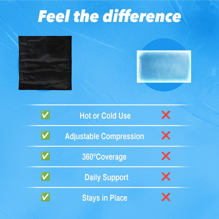 HLTHZONE Knee Ice Pack Wrap, Reusable Gel Therapy photo 5