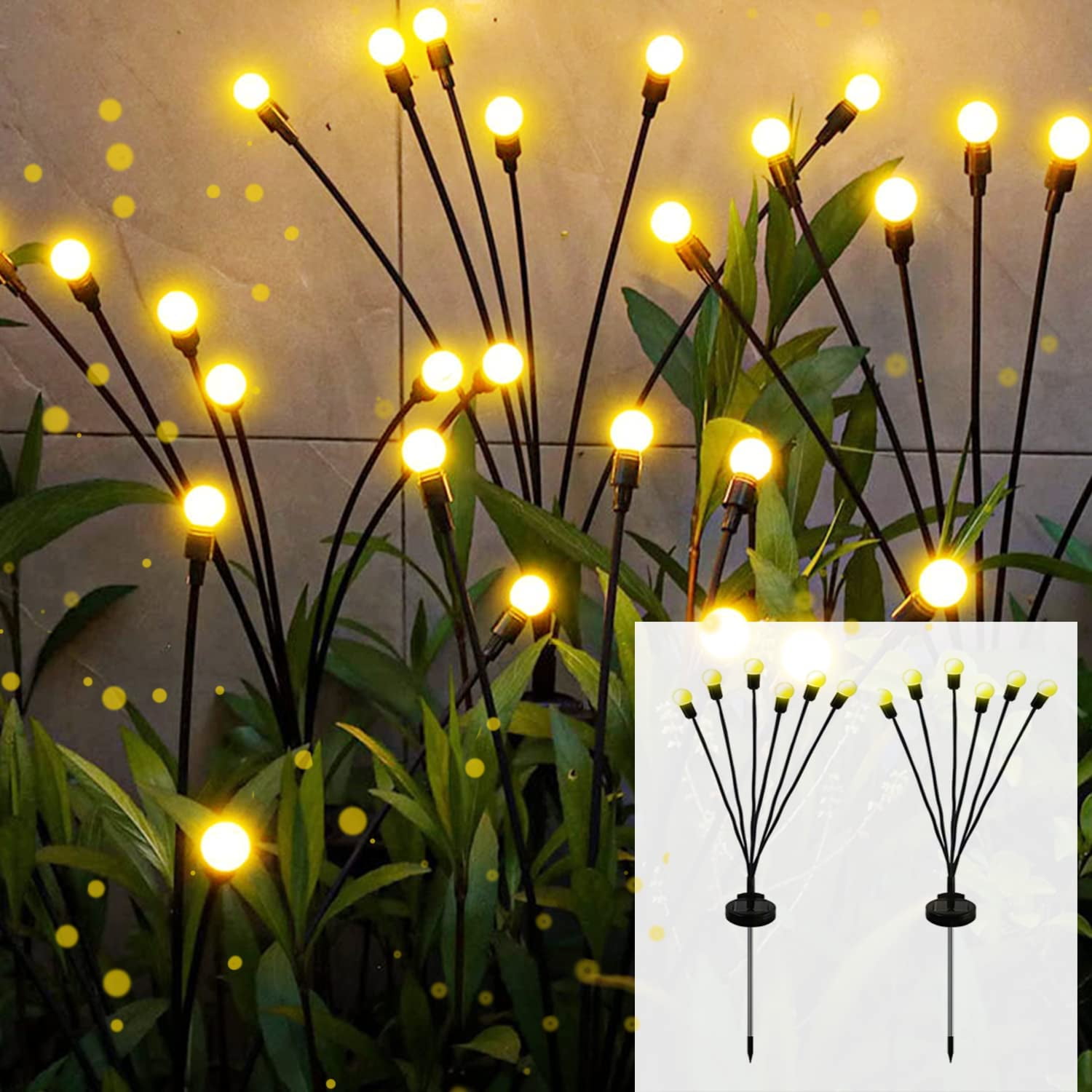 Garden Solar Lights Outdoor Decorative LED Solar Powered