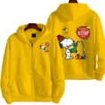thumbnail image 3 of Sudadera con capucha de dibujos animados de Snoopy Charlie Brown para hombre y mujer, sudadera de gran tamaño con cremallera, nueva chaqueta de pareja de dibujos animados de anime, 3 of 5