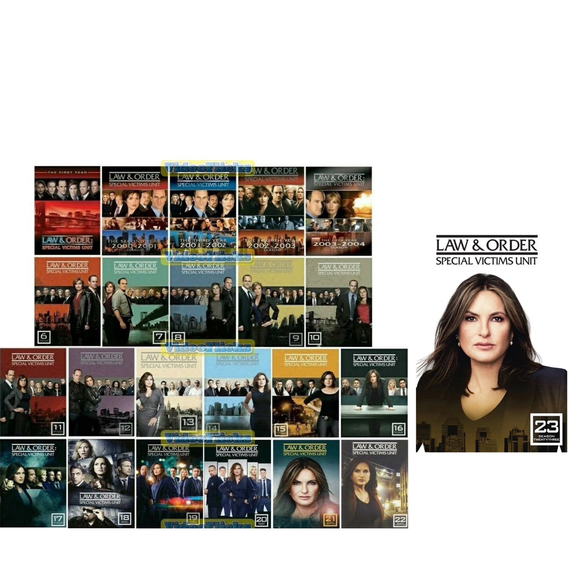 Law and Order Special Victims Unit SVU Complete Series Seasons 1-23