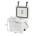 thumbnail image 2 of SKTAKOL 16 Quart Cooler Portable Ice Chest Leak-Proof 24 Cans Ice Boxfor Camping White, 2 of 10